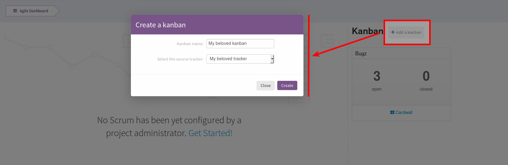 Create a new kanban