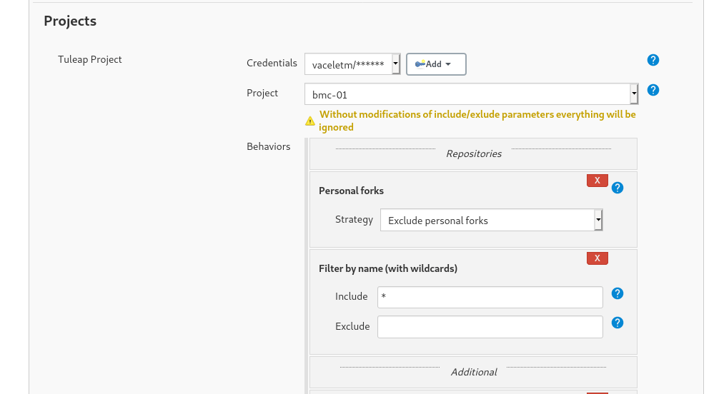 Configure Tuleap Project jenkins job